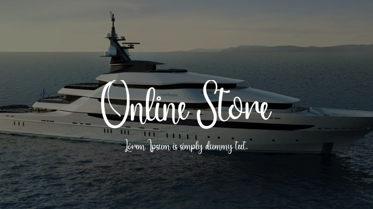 Online Store Font