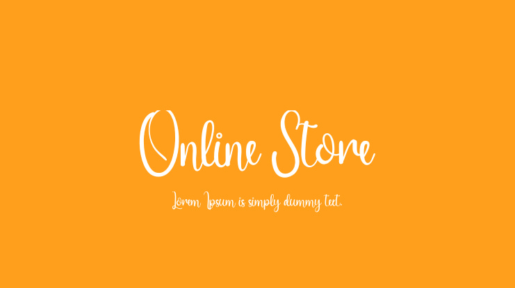 Online Store Font