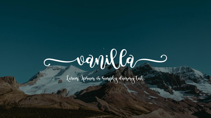 Vanilla Font
