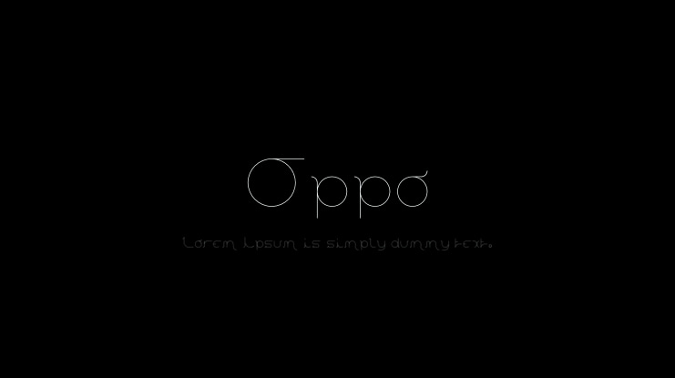 Oppo Font