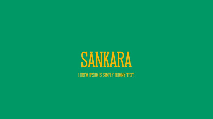Sankara Font