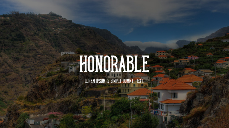 Honorable Font