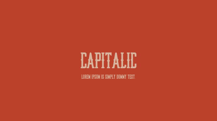 Capitalic Font