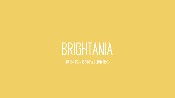 Brightania Font