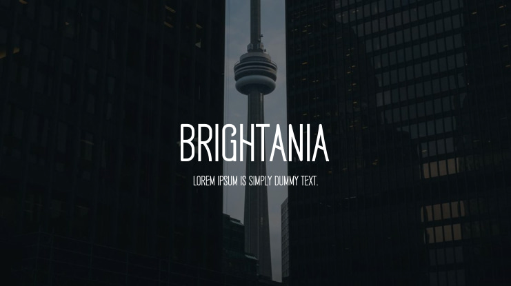 Brightania Font
