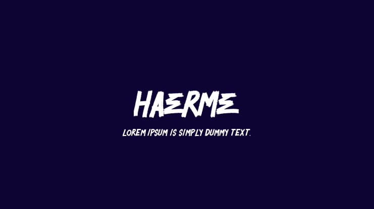 HAERME Font