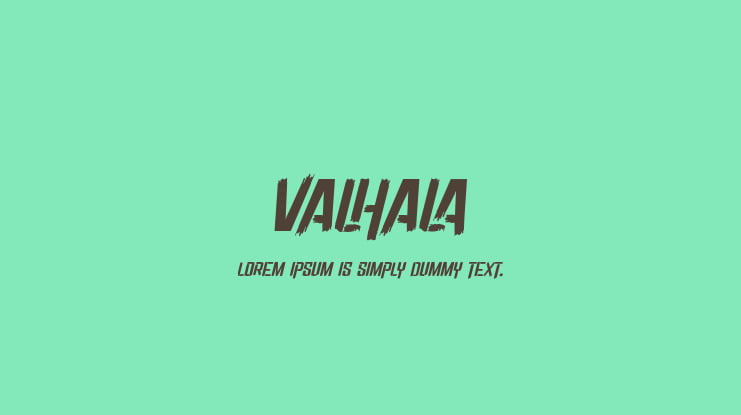 Valhala Font