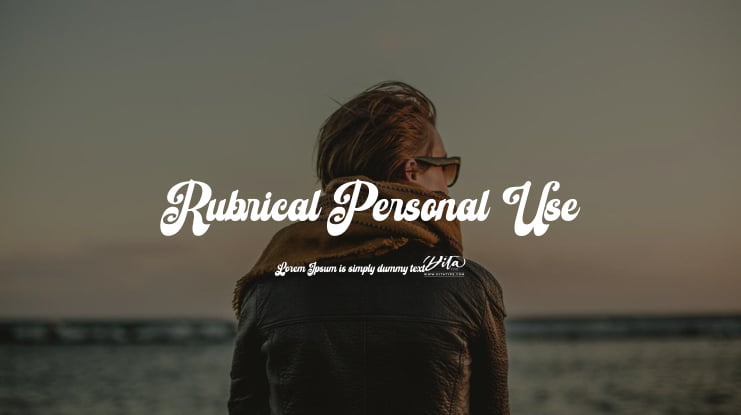 Rubrical Personal Use Font