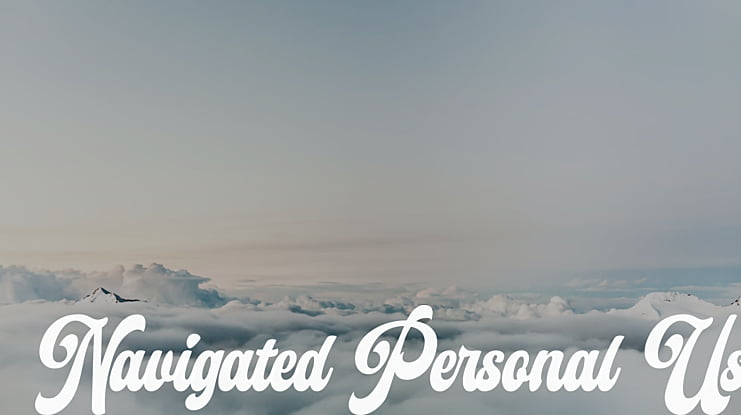 Navigated Personal Use Font