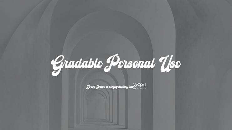 Gradable Personal Use Font