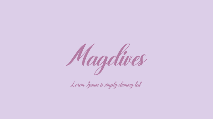 Magdives Font