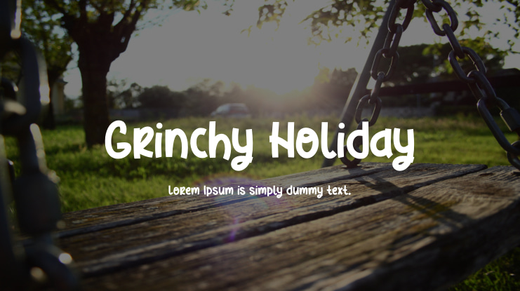Grinchy Holiday Font