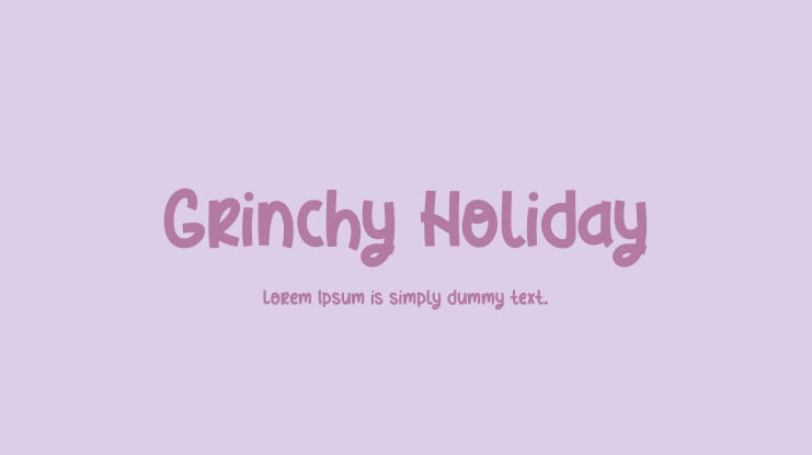 Grinchy Holiday Font