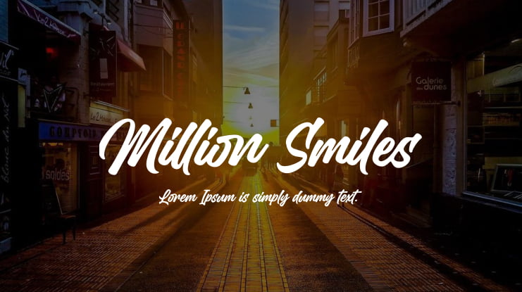 Million Smiles Font