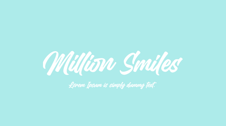 Million Smiles Font
