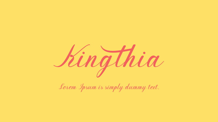 Kingthia Font