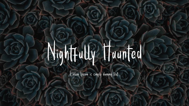 Nightfully Haunted Font