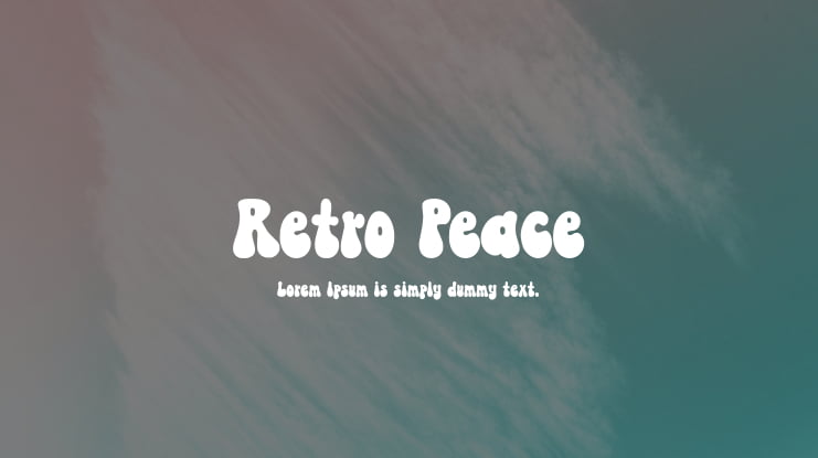 Retro Peace Font