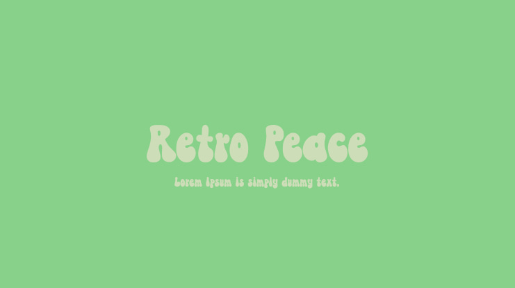 Retro Peace Font