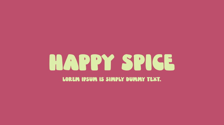 Happy Spice Font