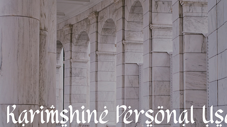 Karimshine Personal Use Font