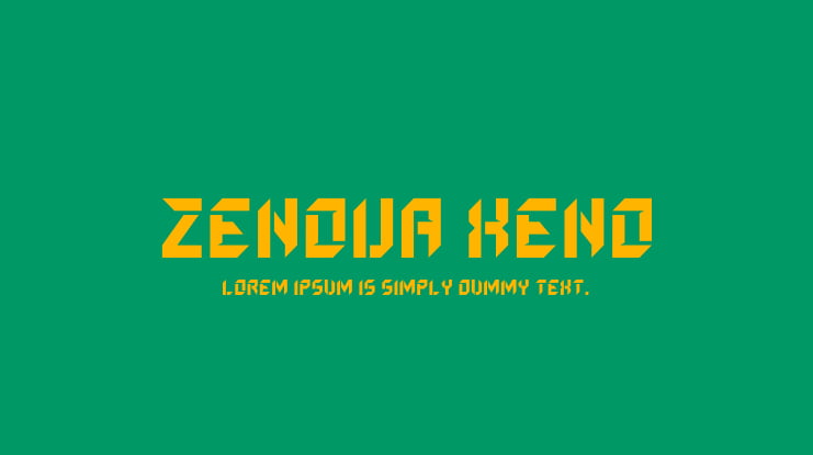 ZENOVA XENO Font
