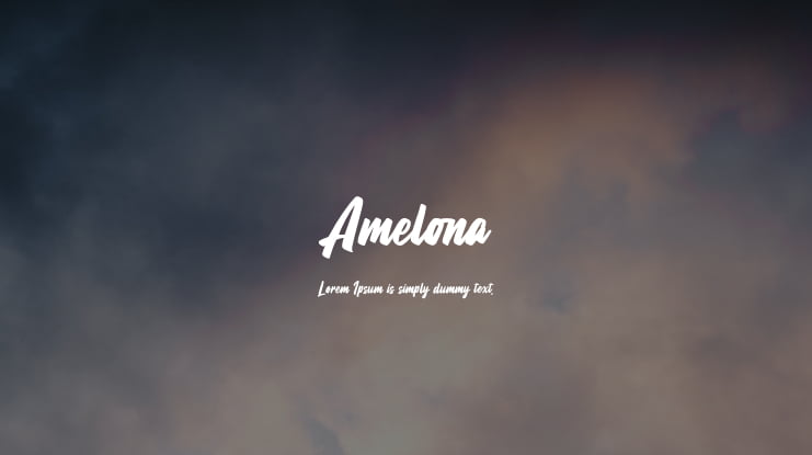 Amelona Font Family