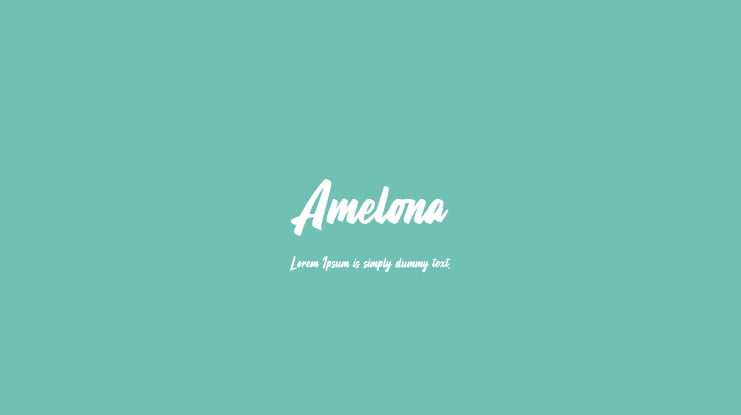 Amelona Font Family