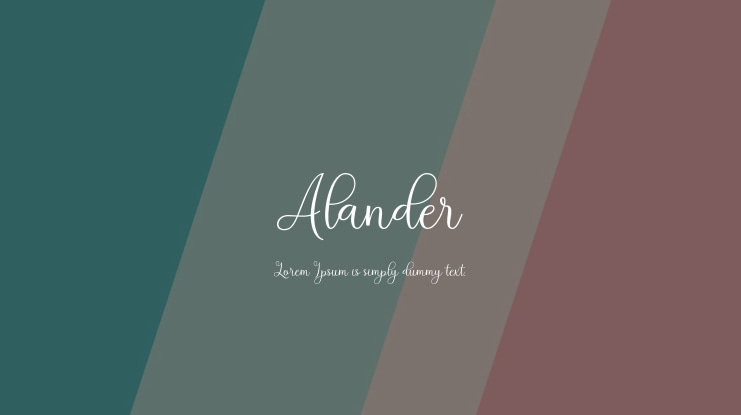 Alander Font