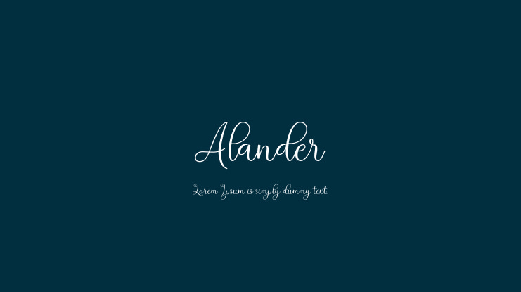 Alander Font