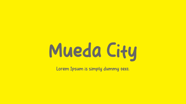 Mueda City Font