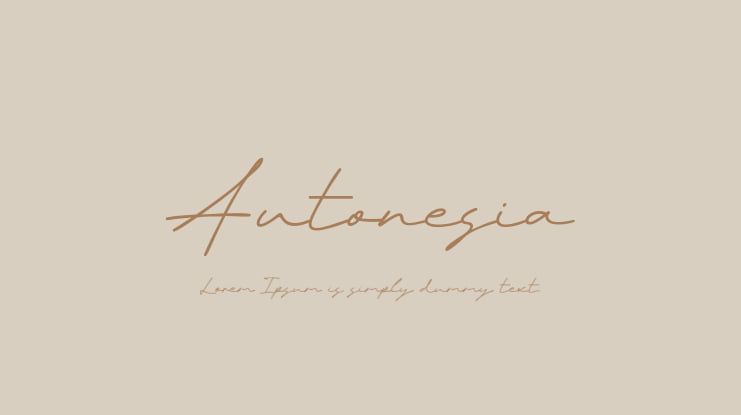 Autonesia Font