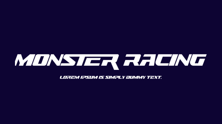 Monster Racing Font