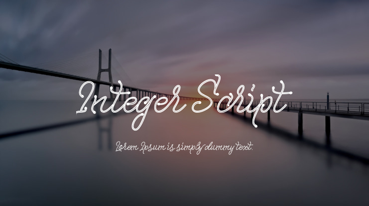 Integer Script Font Family