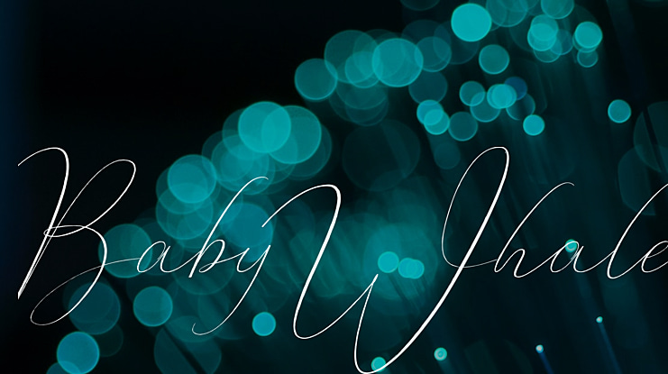 Baby Whale Font