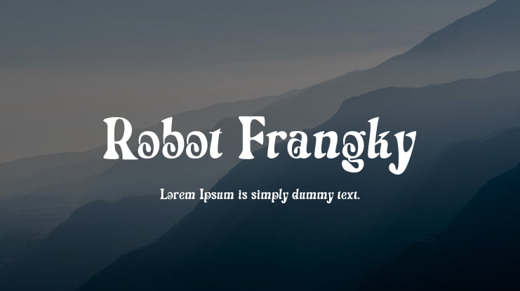Robot Frangky Font