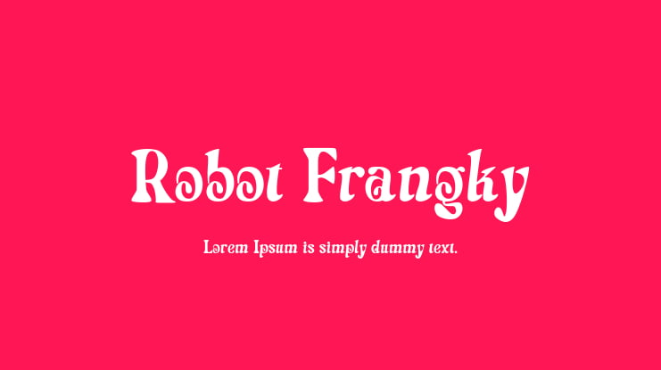 Robot Frangky Font