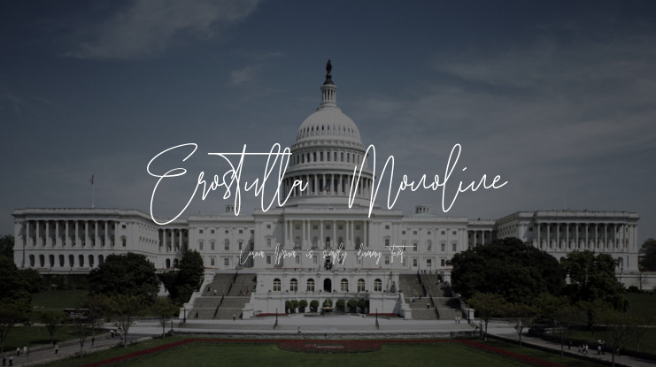Erostulla Monoline Font