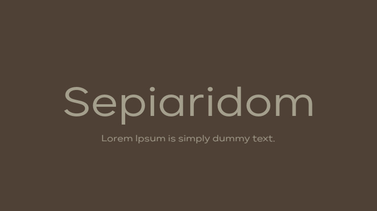 Sepiaridom Font Family
