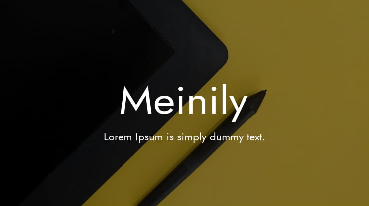 Meinily Font Family