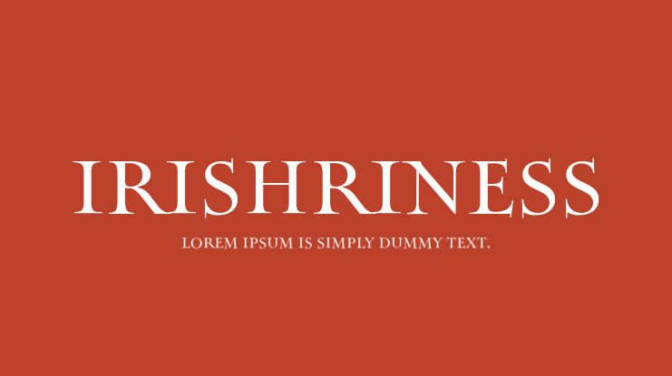 Irishriness Font
