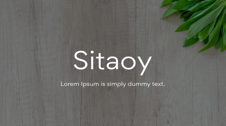 Sitaoy Font Family