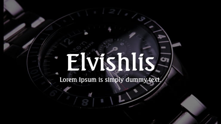 Elvishlis Font Family