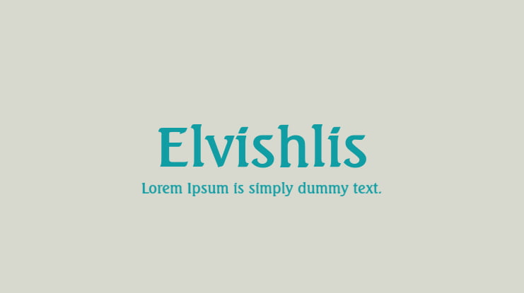 Elvishlis Font Family