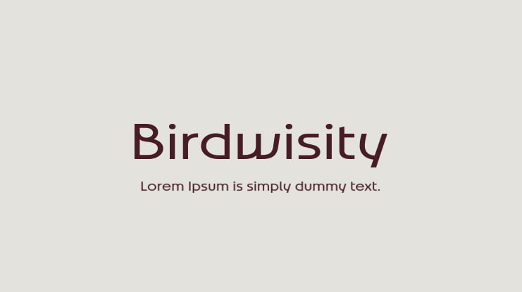 Birdwisity Font Family