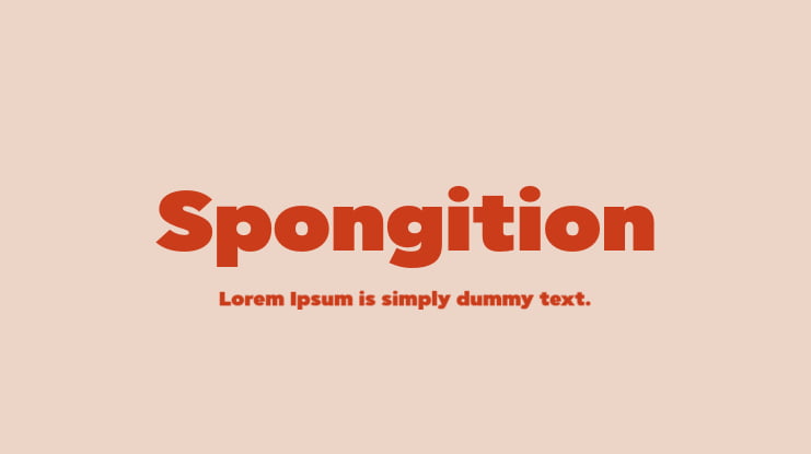 Spongition Font Family