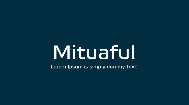 Mituaful Font Family
