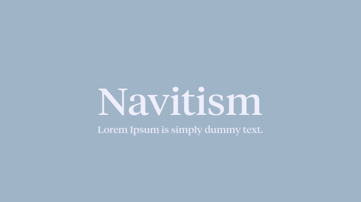 Navitism Font Family