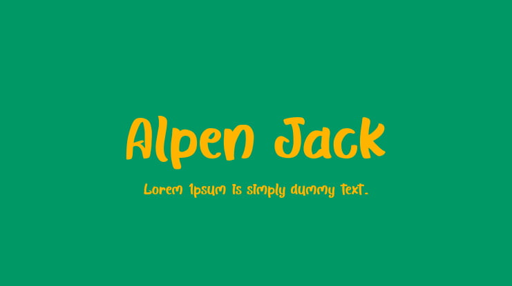 Alpen Jack Font
