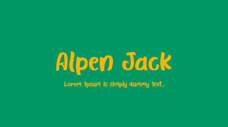 Alpen Jack Font